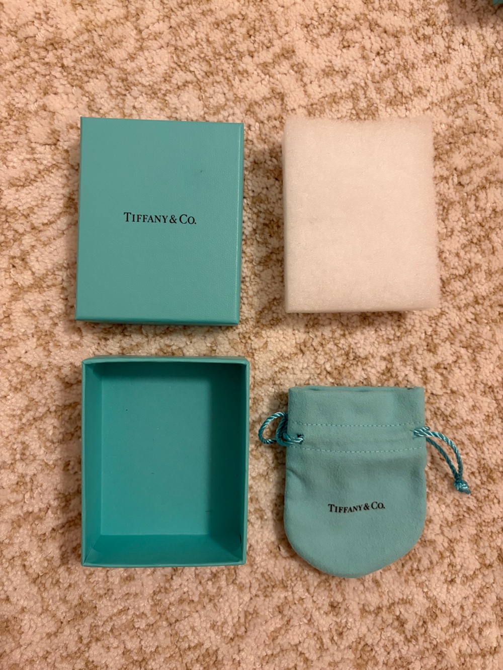 Tiffany & Co. Signature Blue Jewelry Box and Pouch Set